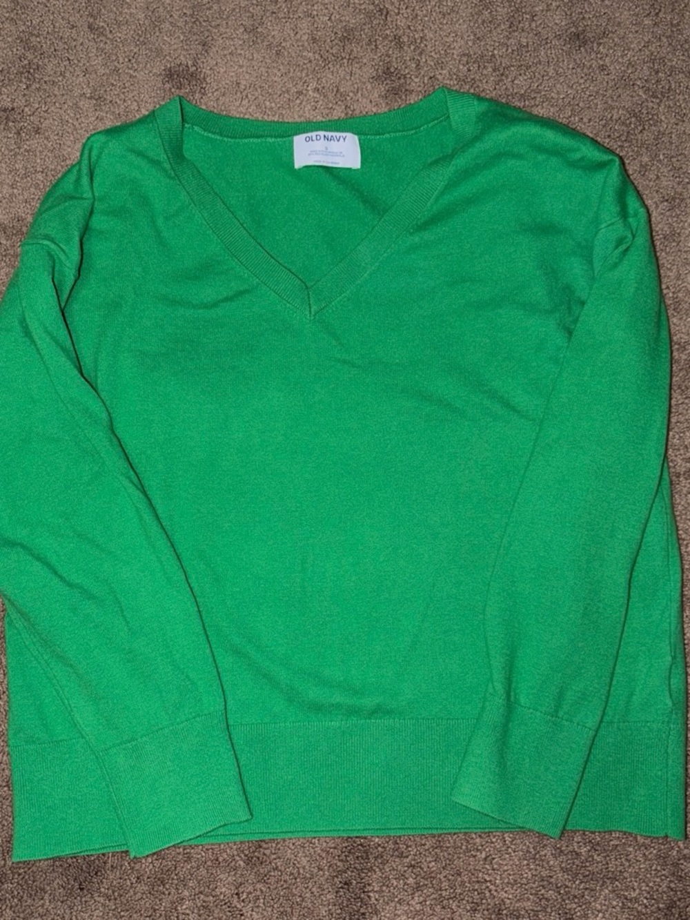 Old Navy Bright Green Crewneck Sweater